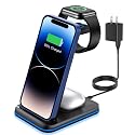 ZUBARR Foldable Wireless Charger for Multiple Devices 3 in 1 Wireless Charging Station for Travel, Compatible with iPhone 17 16e 16 15 14 13 12 11