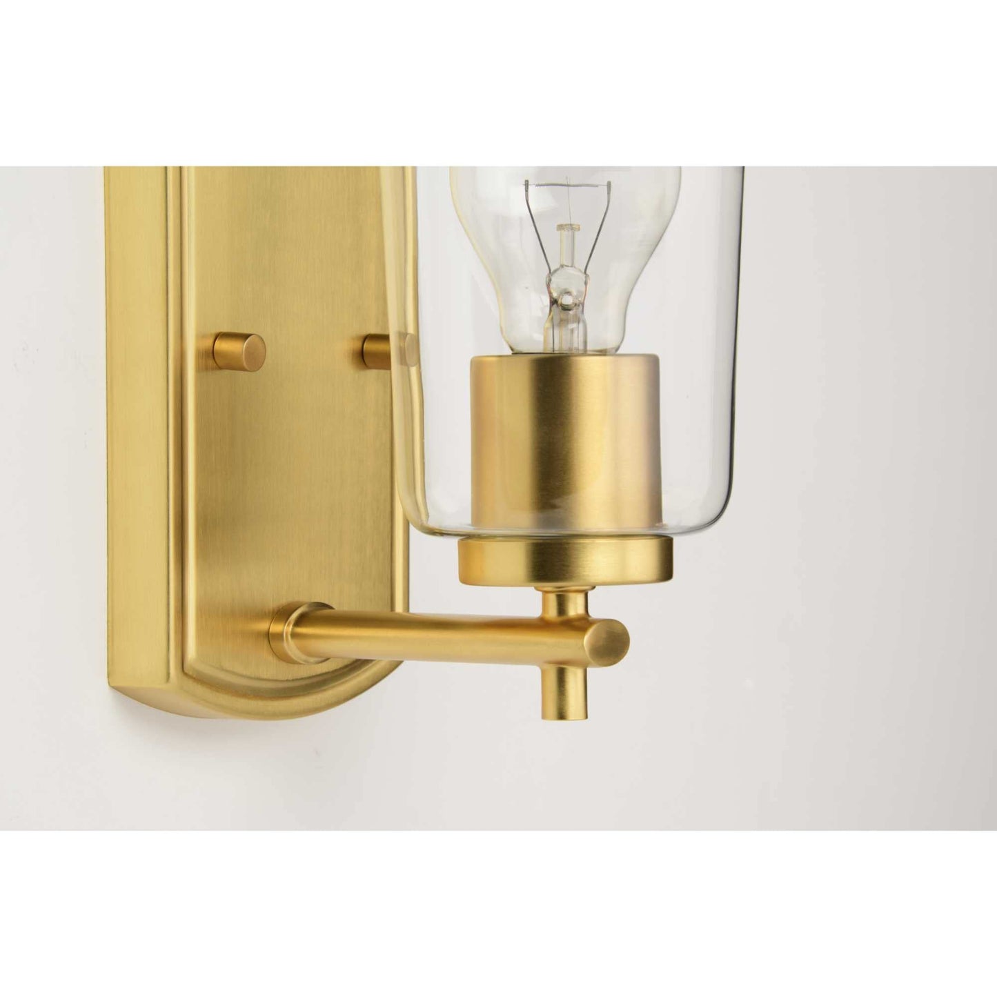 Progress Lighting Adley Collection One-Light Polished Nickel Traditional Wall Light