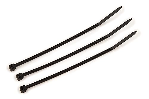 3M Black Cable Tie, Self-locking, 4" Length, 18 lb Tensile Strength, CT4BK18-C, Pack of 100