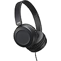 JVC Lightweight On Ear Headphones with Powerful Sound, Integrated Remote & Mic for Smartphones - HAS31MB (Black), Medium