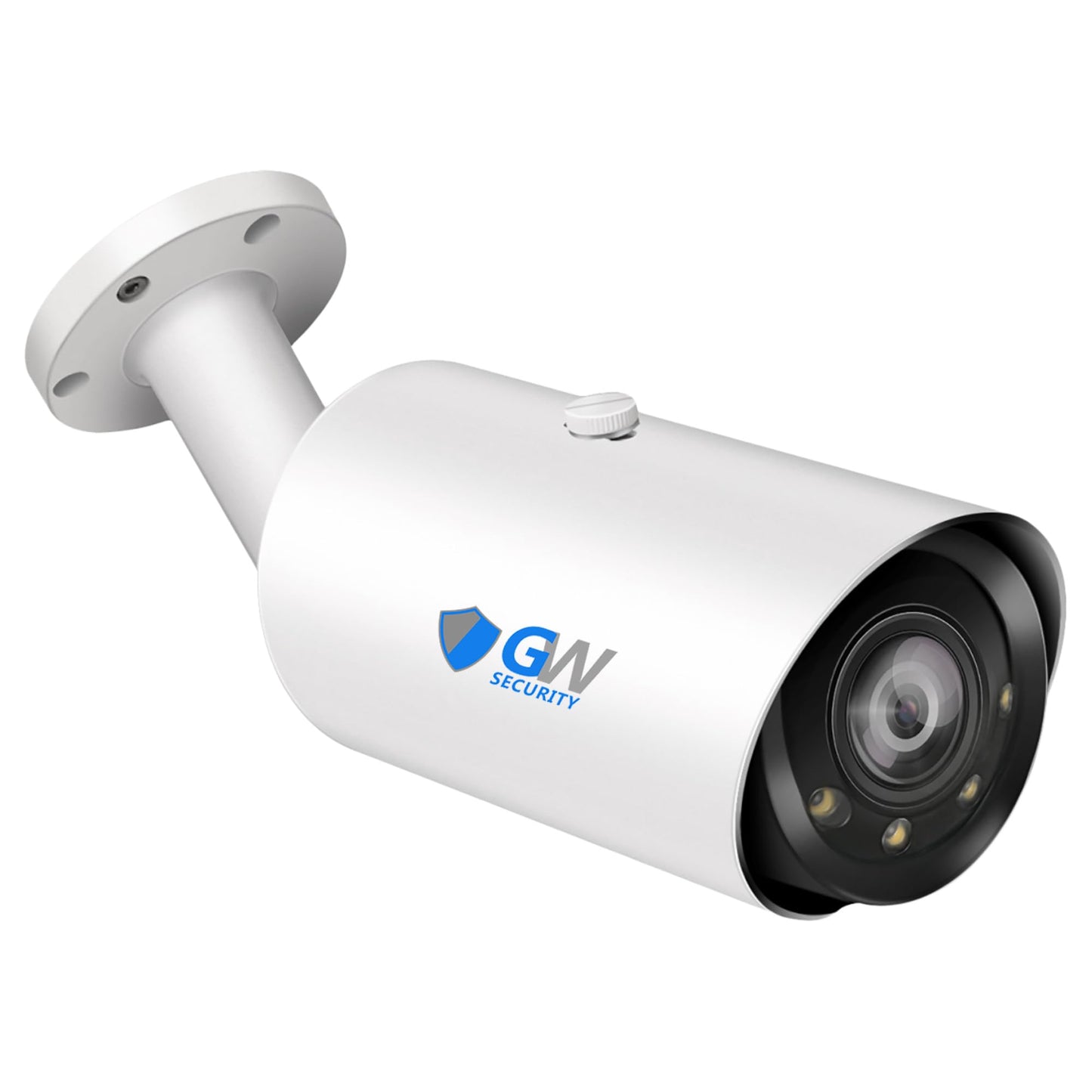 GW Security 8MP 4K H.265 UltraHD 3840 x 2160P PoE Outdoor Weatherproof Security IP Bullet Camera with 2.7-13.5mm Motorized Zoom Lens (GW805703M)