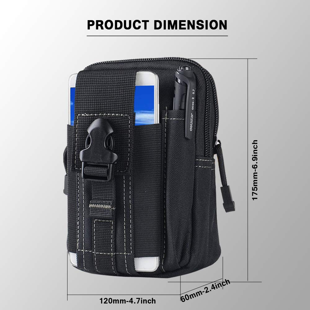 Waist Cell Phone Holster Belt Bag Universal Outdoor Phone Pouch Case Gadget Pocket for iPhone X 8 7 6 6s Plus Samsung Galaxy S8 S7 S6 S5 S4 S3 Note 8