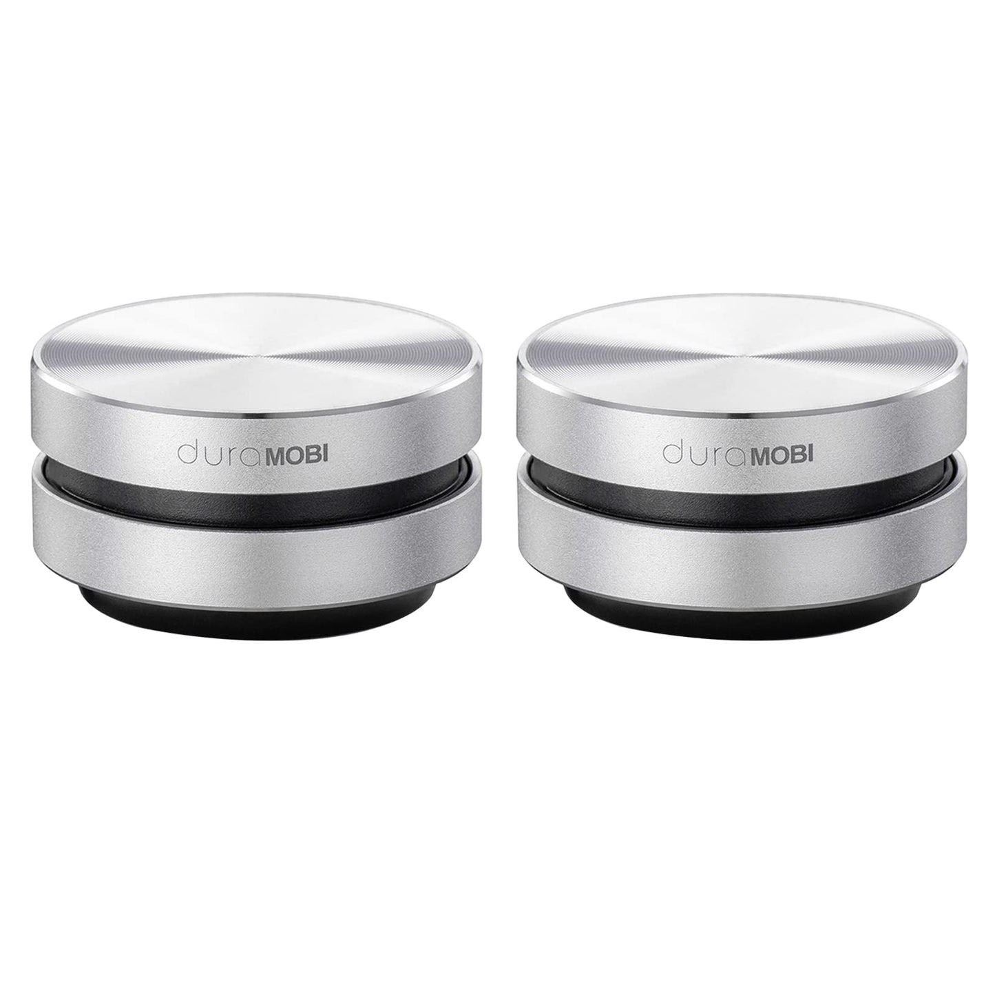 Henniu Bone Conduction Speakers, Wireless 2 Pack Mini Portable Loud Stereo Sound Built-in Mic (Silver-2pcs)