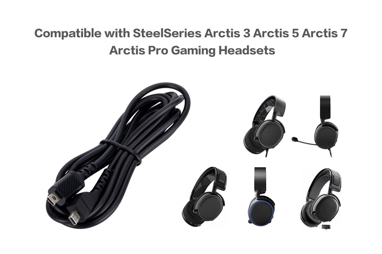 UNCLE LIGHT Arctis 3 5 7 Pro Replacement Sound Card Extension Cable, Compatible with SteelSeries Arctis 3 Arctis 5 Arctis 7 Arctis Pro Gaming…