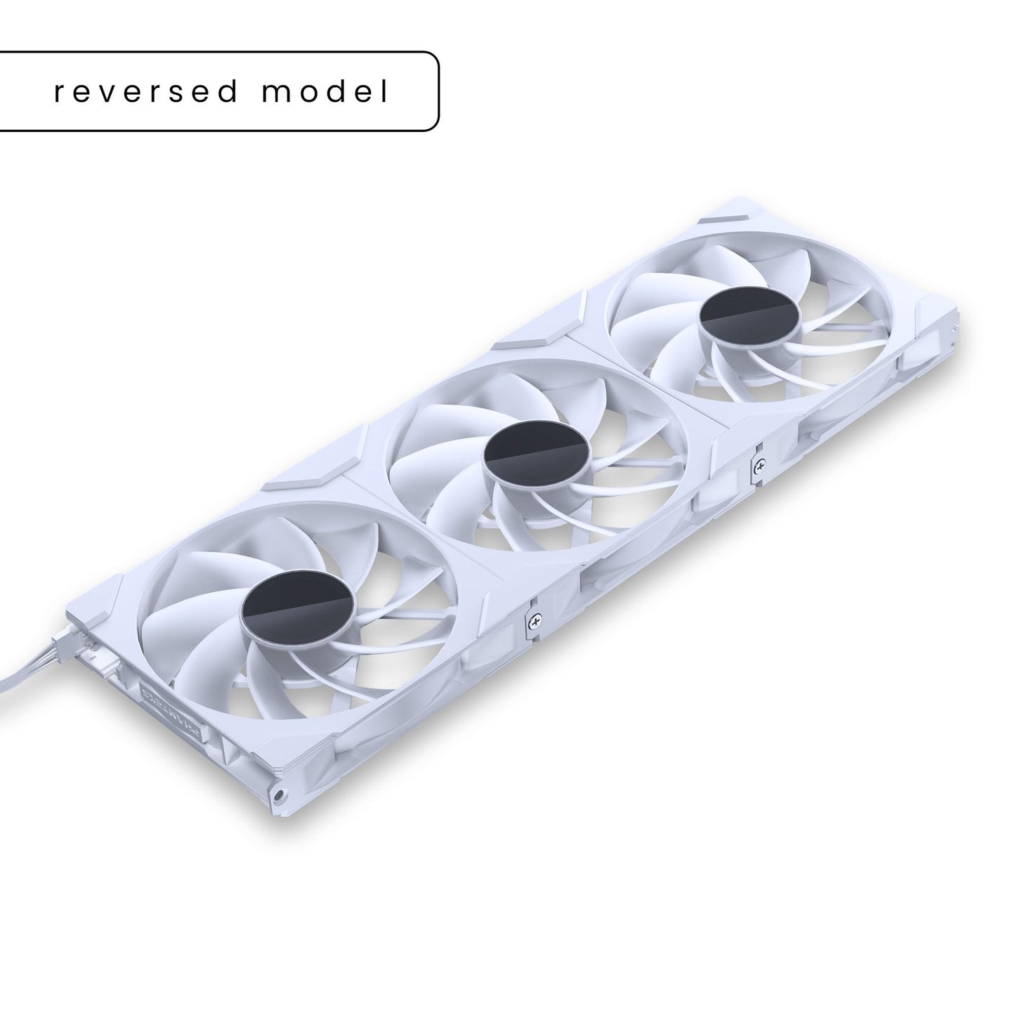 Phanteks M25-140 Gen2 Reversed Blade Triple Pack, 3X 140mm ARGB High Performance Cooling Fans, Daisy-Chain Unified Fan Frame, Infinity Mirror hub