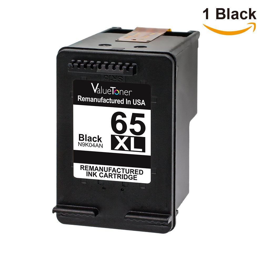 Valuetoner HP Deskjet 3755 Remanufactured Ink Cartridge Replacement for HP 65 XL/65XL High Yield, Compatible with 3720/3721/3730/3732/3752/3758