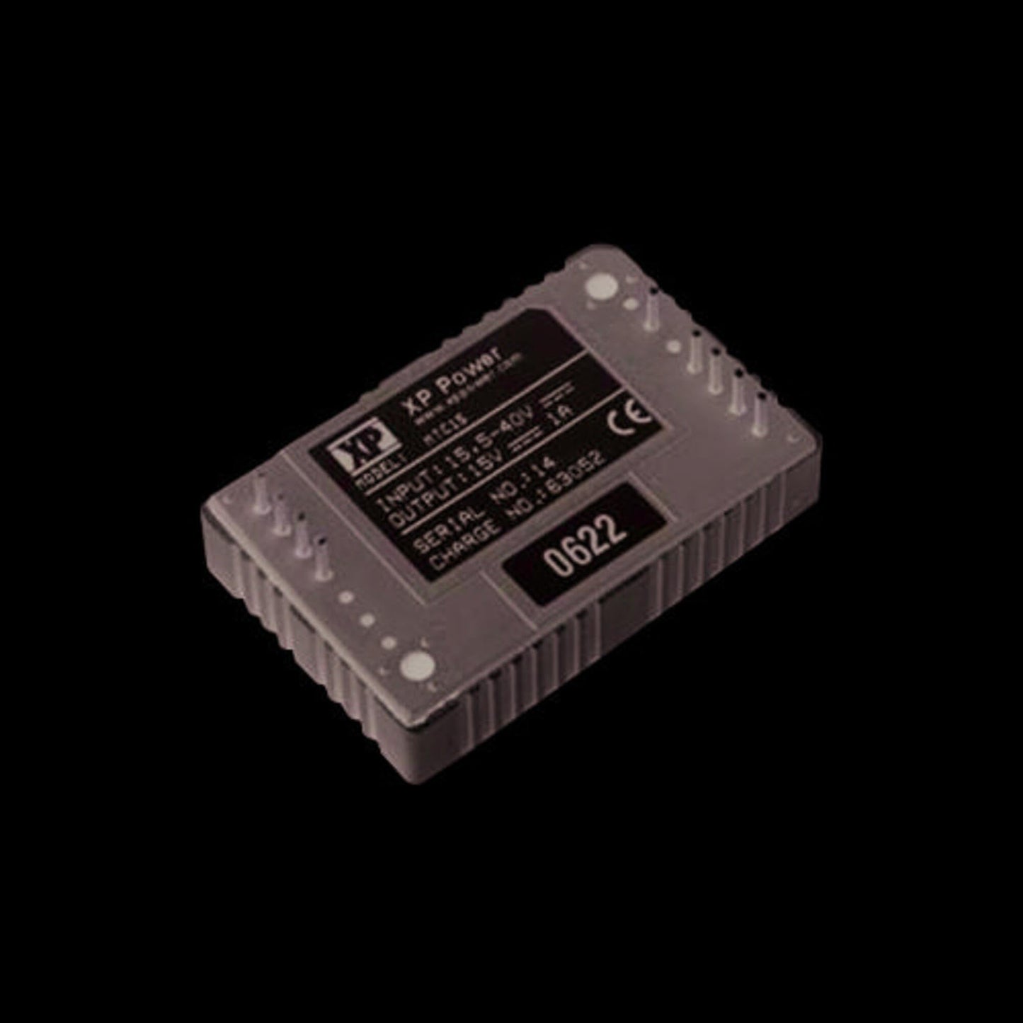 XP POWER MTC1528S12 Isolated DC/DC Converter 15W 12V 1.25A, Adj Vout, mil-spec Single Output, 15.5-40 VDCin