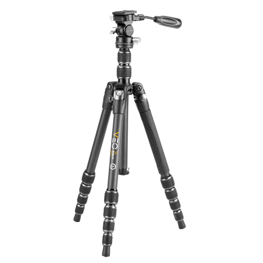 Vanguard VEO3T235CP Compact Carbon Fiber Travel Tripod with Pan Head