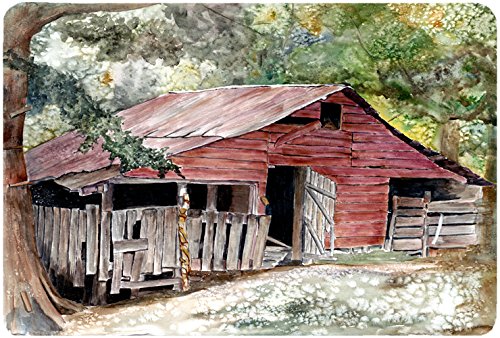 Caroline's Treasures 8740MP Old Barn Mouse Pad, Hot Pad or Trivet for Home Office Gaming Working Computers Laptop Mouse Mat,Washable Large Mousepad