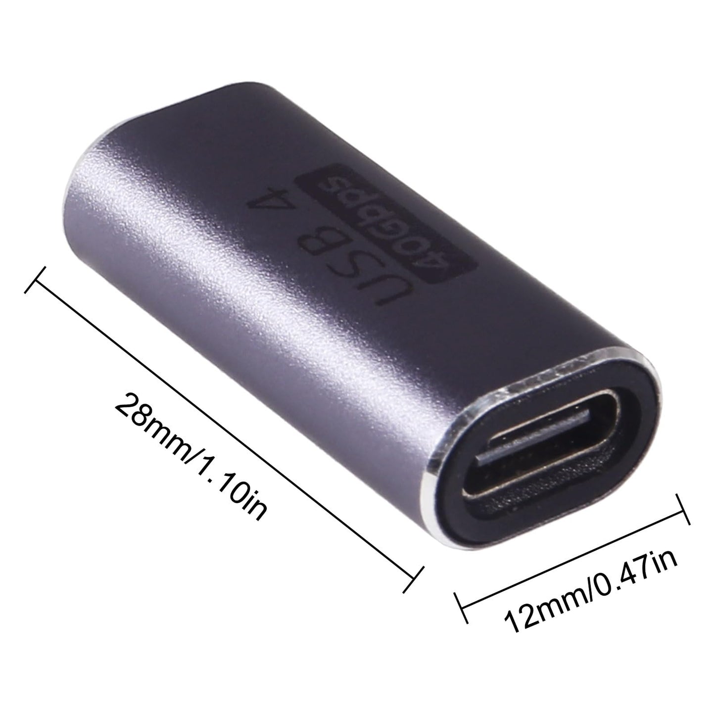 JUZITAO 4PCS USB C Coupler Extender Adapter Type C Female to Female Adapter Extender with 40 Gbps PD 100W 8K 60hz Video Compatible for Thunderbolt…