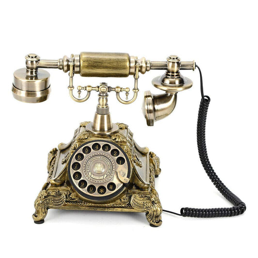 Retro Rotary Phone, Retro Ringtones Vintage Rotary Dial Telephone Old Fashioned Landline Phones for Home, Office & Hotel Decor Fashion Working