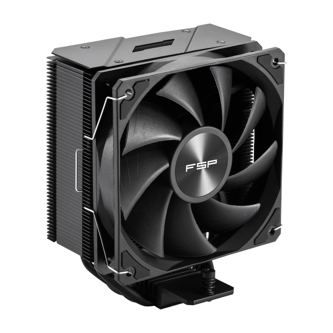 FSP NP5 Air CPU Cooler, 120mm Quiet Fan, 4 Heat Pipes, LGA 1851/1700/1200, AM4/AM5 (NP5-Black)