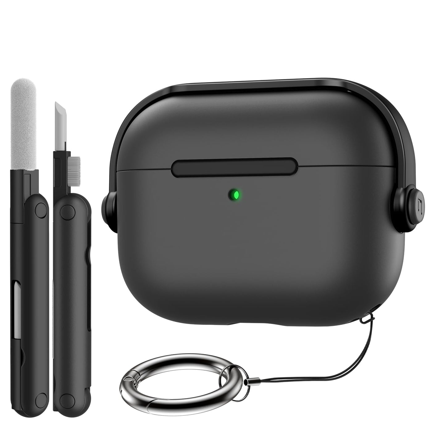 TiMOVO Case for AirPods Pro 3 (2025) with Secure Lock, Hard Shell, Shockproof, Music Headset Design Protective Cover for Apple AirPod Pro 3rd