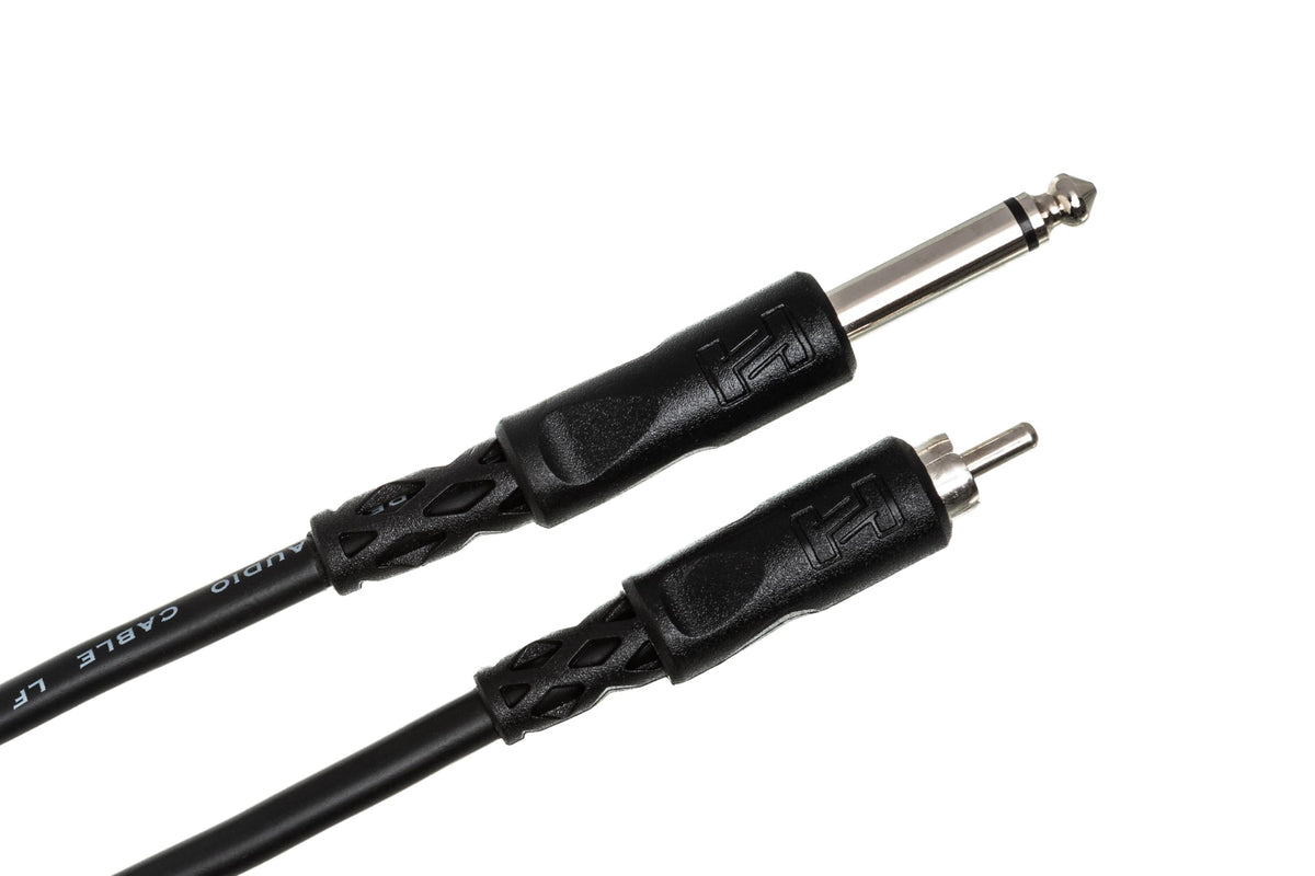 Hosa CPR-105 Interconnect Cable - 1/4-inch TS Male to RCA Male - 5 foot