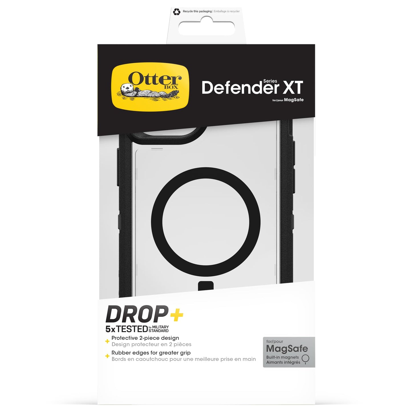 OtterBox Defender XT Case for iPhone 15 Plus/iPhone 14 Plus with MagSafe, Shockproof, Drop Proof, Ultra-Rugged, Protective Case, 5X Tested to Military