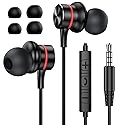 MOSWAG Wired Earbuds with Microphone, 3.5mm in-Ear Headphones with Noise Isolating Fit & Clear Sound, Comfortable Ergonomic Earpieces for Phone…