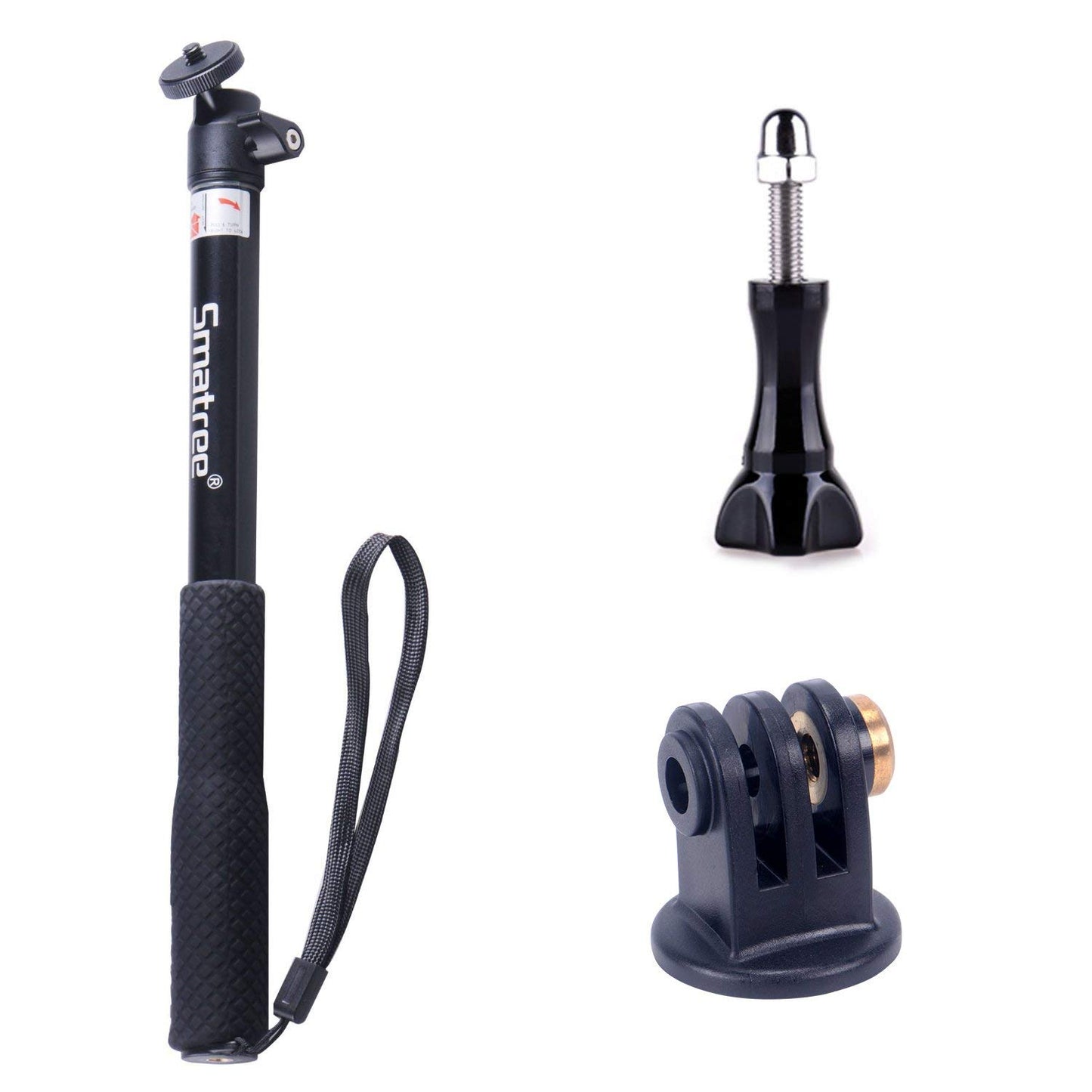 Smatree 36.6” Extendable Aluminum Selfie Stick/Monopod Compatible for DJI OSMO 360/Osmo Action 6/Insta360 X5/Ace, for Gopro Max 2/Lit