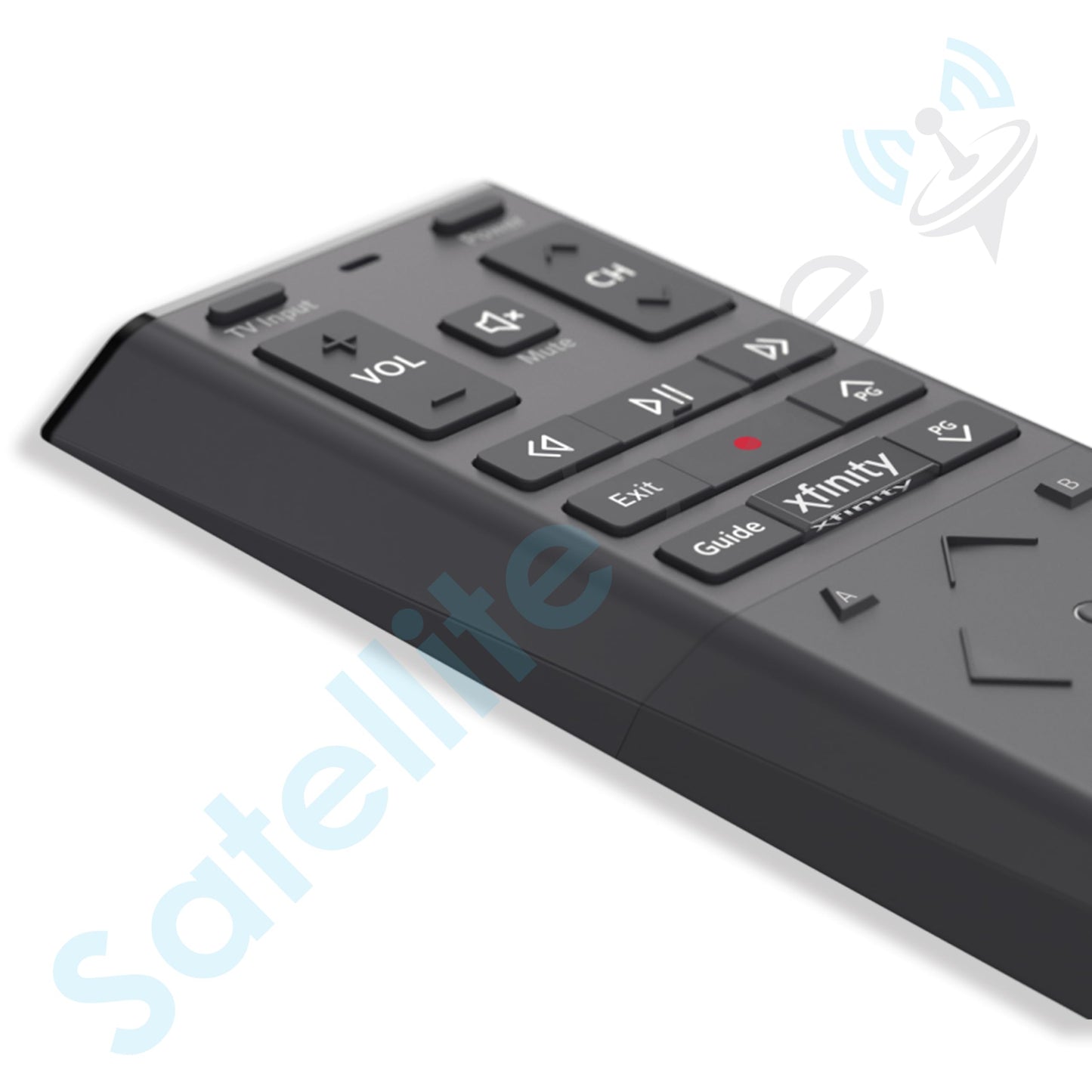 SatelliteSale Remote Control Replacement Xfinity XR15 for Comcast X1 Xi6 Xi5 XG2 & Flex - Voice Commands Backlit Black ABS Plastic RC with Batteries