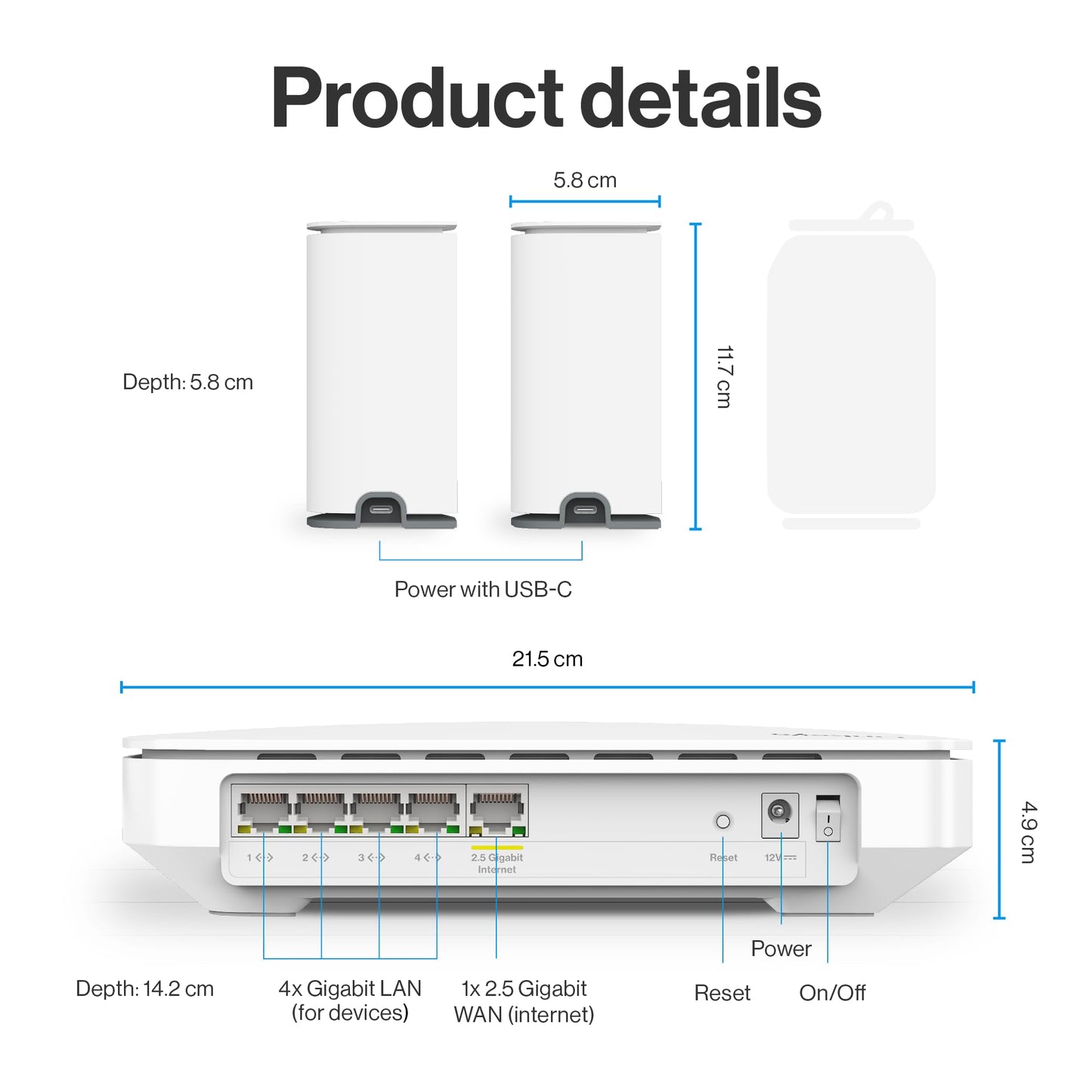 Linksys Multi-gig Micro Mesh WiFi 6 System | Connect 100+ Devices | Up to 5,000 Sq Ft | Speeds of up to 3.0 Gbps | 3Pk | No App Required | 2024