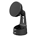 Scosche MEMSQRWD MagicMount Elite Magnetic Wireless Charging Phone Mount for Car Dashboard/Windshield with Fast USB-C Car Charger, Cell Phone Holder