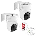 UYODM 2Pack Adhesive Metal Wall Mount Compatible with Eufy Security Solo Indoor Cam E220 & P24, No Drilling VHB Stick On or Screw Install, Two Ways