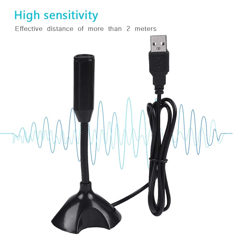 USB Computer Microphone, Plug &Play Desktop Condenser PC Laptop Mic, Compatible with Windows/Mac, Ideal for for Recording, Gaming, Singing, YouTube
