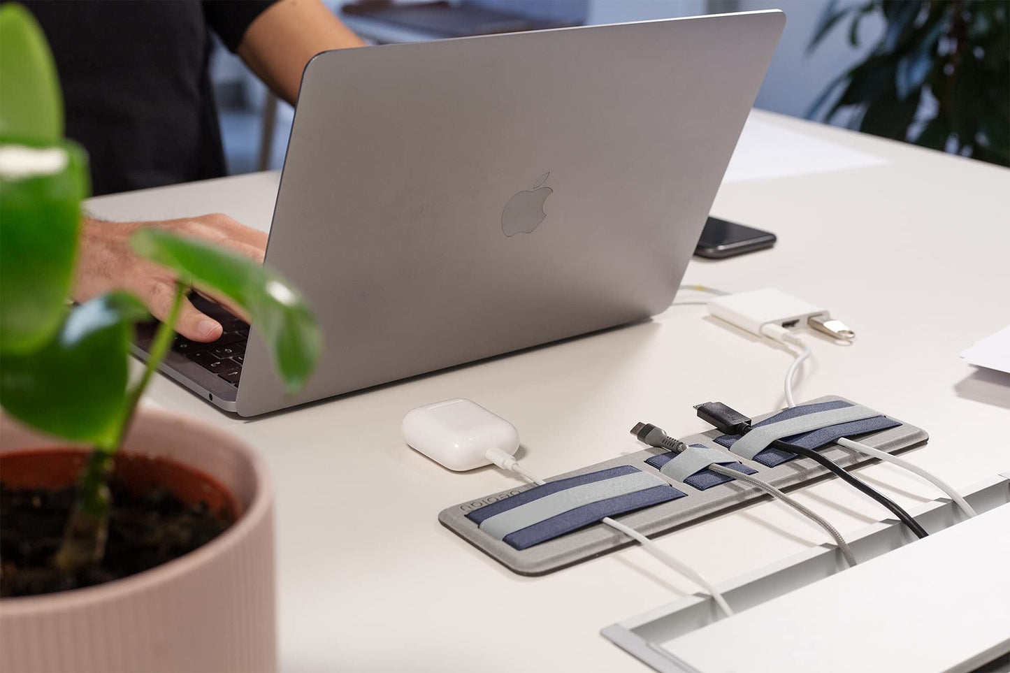 SHIFT Adhesive Portable Tech Organizer for laptops, notebooks, Backpack insert | Computer Accessories | External HD Holder. Stick-On | Sleeve | Fits