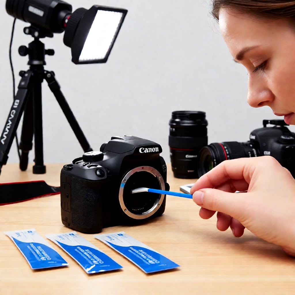 SANHOOII Dry APS-C Sensor Cleaning Swabs (CCD/CMOS), 20pcs 16mm DSLR or SLR Mirrorless Digital Camera Cleaning kit (No senrsor Cleaning Solution)
