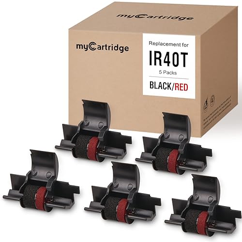 5 Pack Ir40t MYCARTRIDGE for IR40T IR-40T Compatible with Sharp EL-1750V EL-1801V, Casio HR-100TM HR-170RC Canon P23-DHV CP13 Calculator (Individual