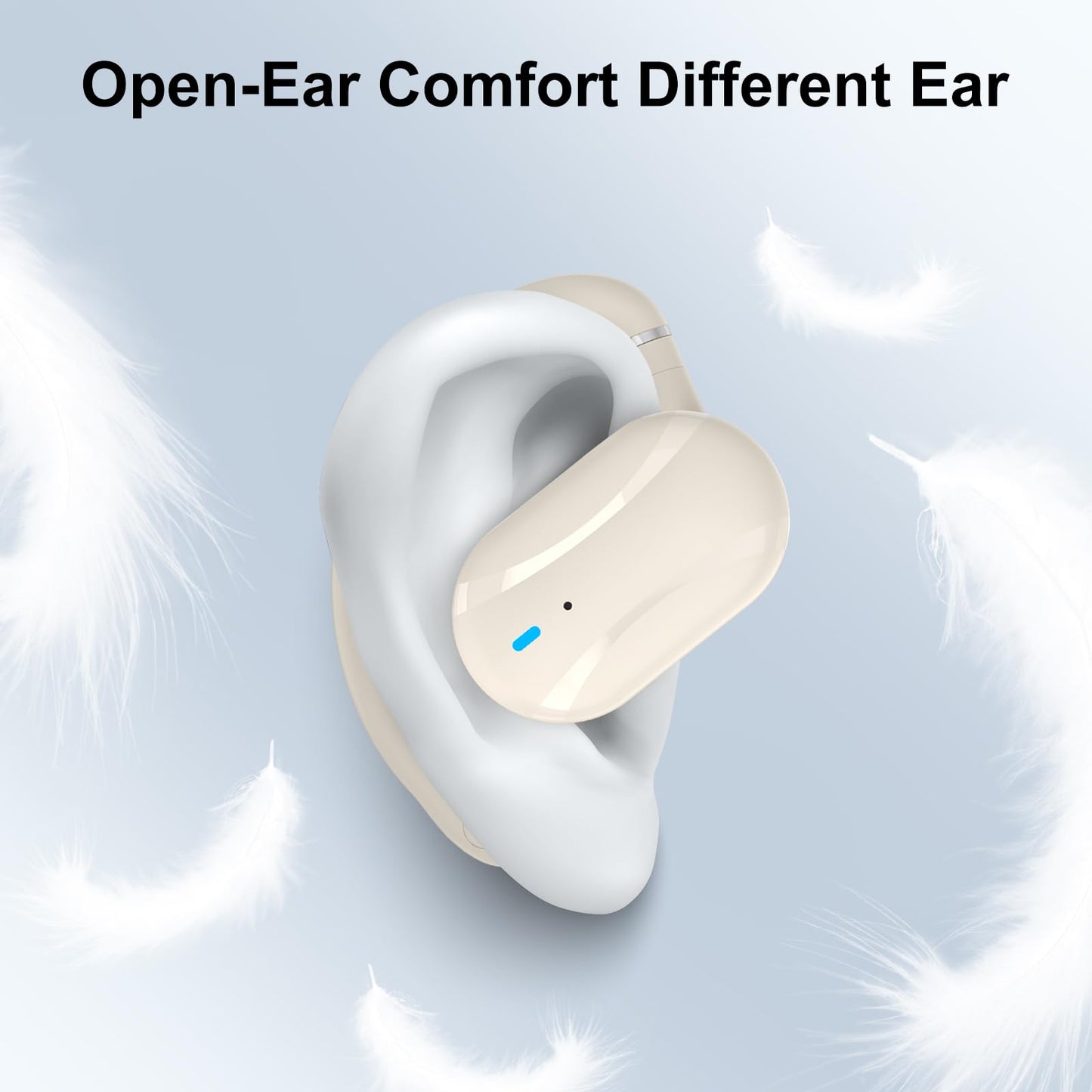 SIXTHGU Open Ear Headphones, Wireless Earbuds Lightweight Adjustable Ear Hooks, Ultra-Comfort, Powerful Sound, Clear Calls, IP55, 36H Playtime…