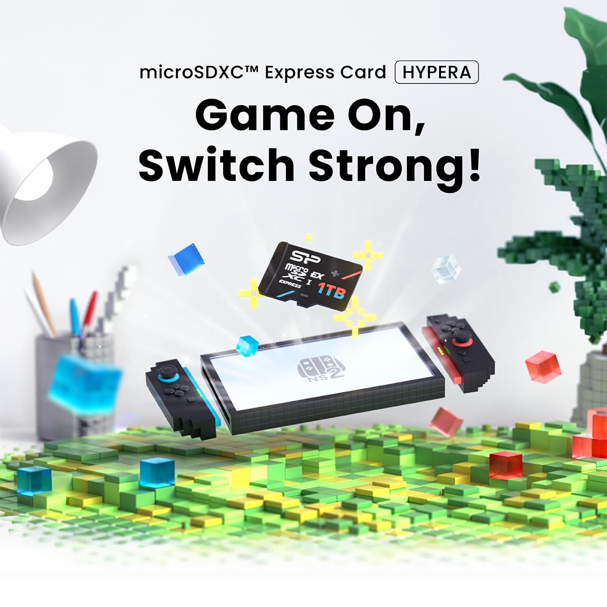 Silicon Power microSDXC Express Card 512GB Read up to 880MB/s Up to 700MB/s Write Compatible w/Switch 2 (Adapter NOT Included) SP512GBSTEI31V10