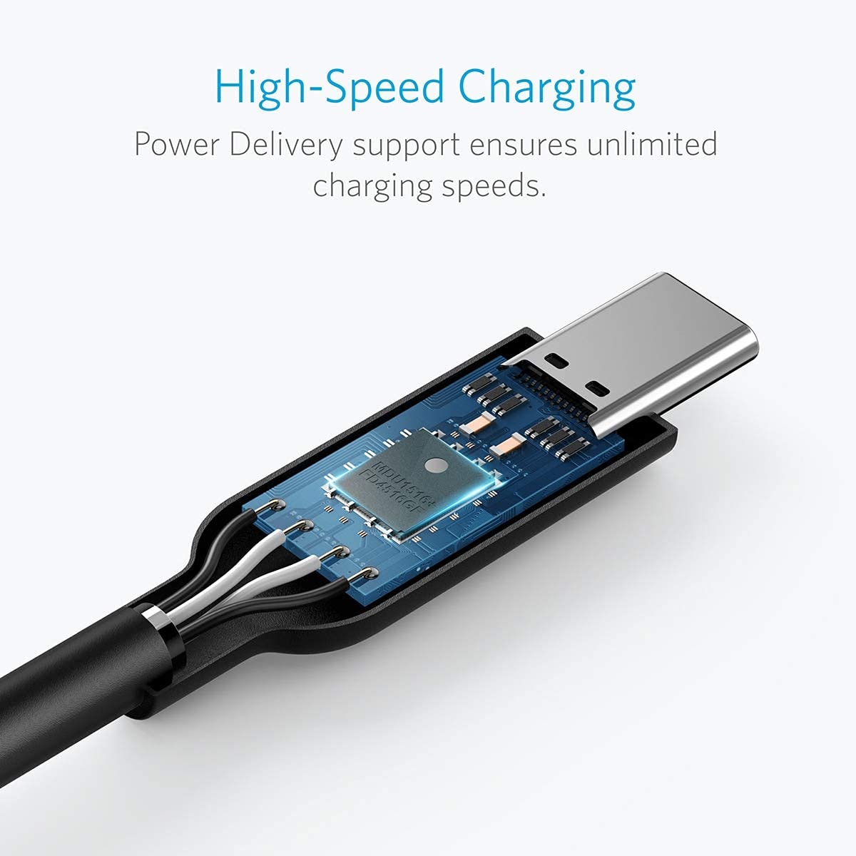 Anker USB-C to USB-C 3.1 Gen 2 Cable (3ft) with Power Delivery, for iPhone 15Pro/15ProMax/15/15Plus Apple MacBook, Huawei Matebook, iPad Pro 2020
