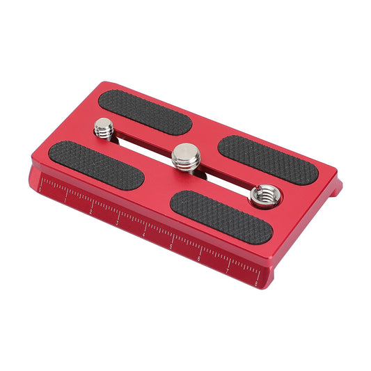 CAMVATE Camera Quick Release Plate with 1/4" & 3/8" Threads Compatible with 577/501/ 504 Tripod(Red) - 2886