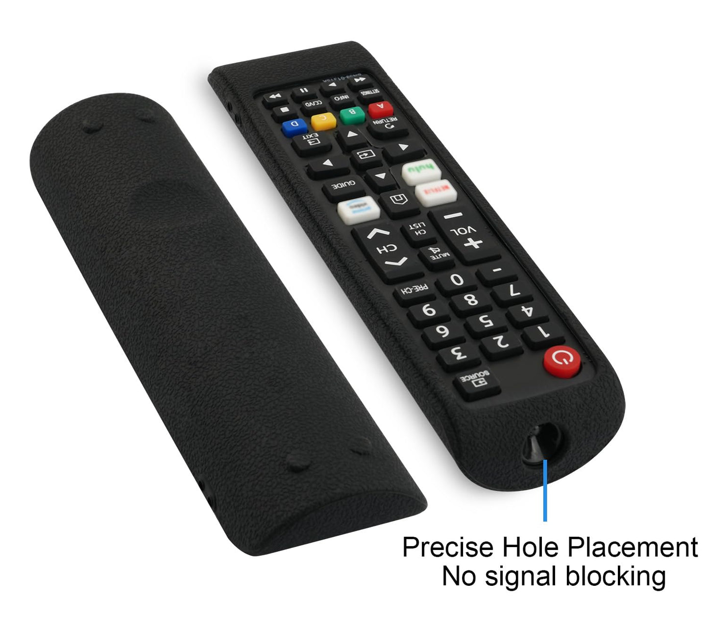 JCMOYUTY BN59-01315J Remote Cover for EONCHARM eoncharm Samsung BN5901315J AA59-00817A TV Silicone Remote Case, Black Sleeve
