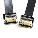 chenyang FPV Dual Up Angled 90 Degree HDMI Type A Male to Male HDTV FPC Flat Cable 20cm for Multicopter Aerial Photography