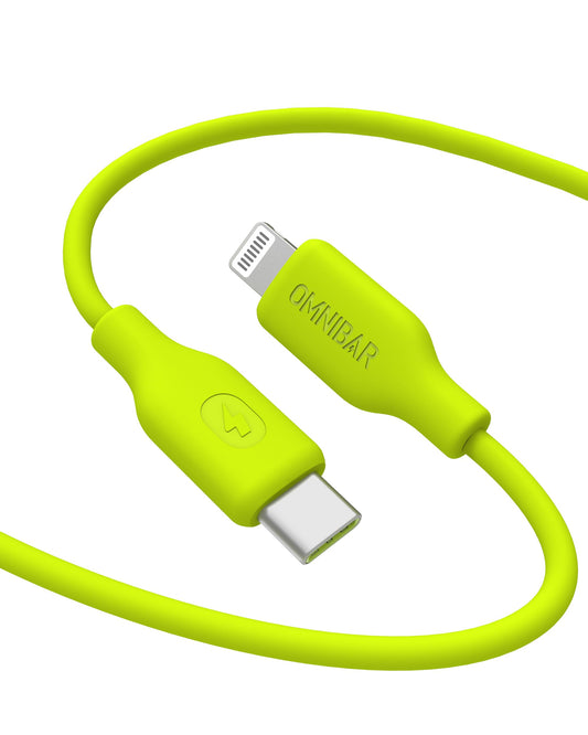 Omnibar USB C to Lightning Cable (6FT, Silicone), Apple MFi Certified iPhone Charger Fast Charging Cable, Charger Cord Type C to Lightning Cable…