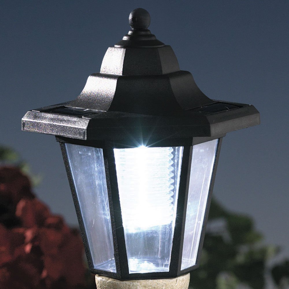 Bits and Pieces - Solar Dog Lantern-Solar Powered Garden Lantern - Resin Dog Sculpture with LED Light (Fawn Pug) - 13.5" Tall