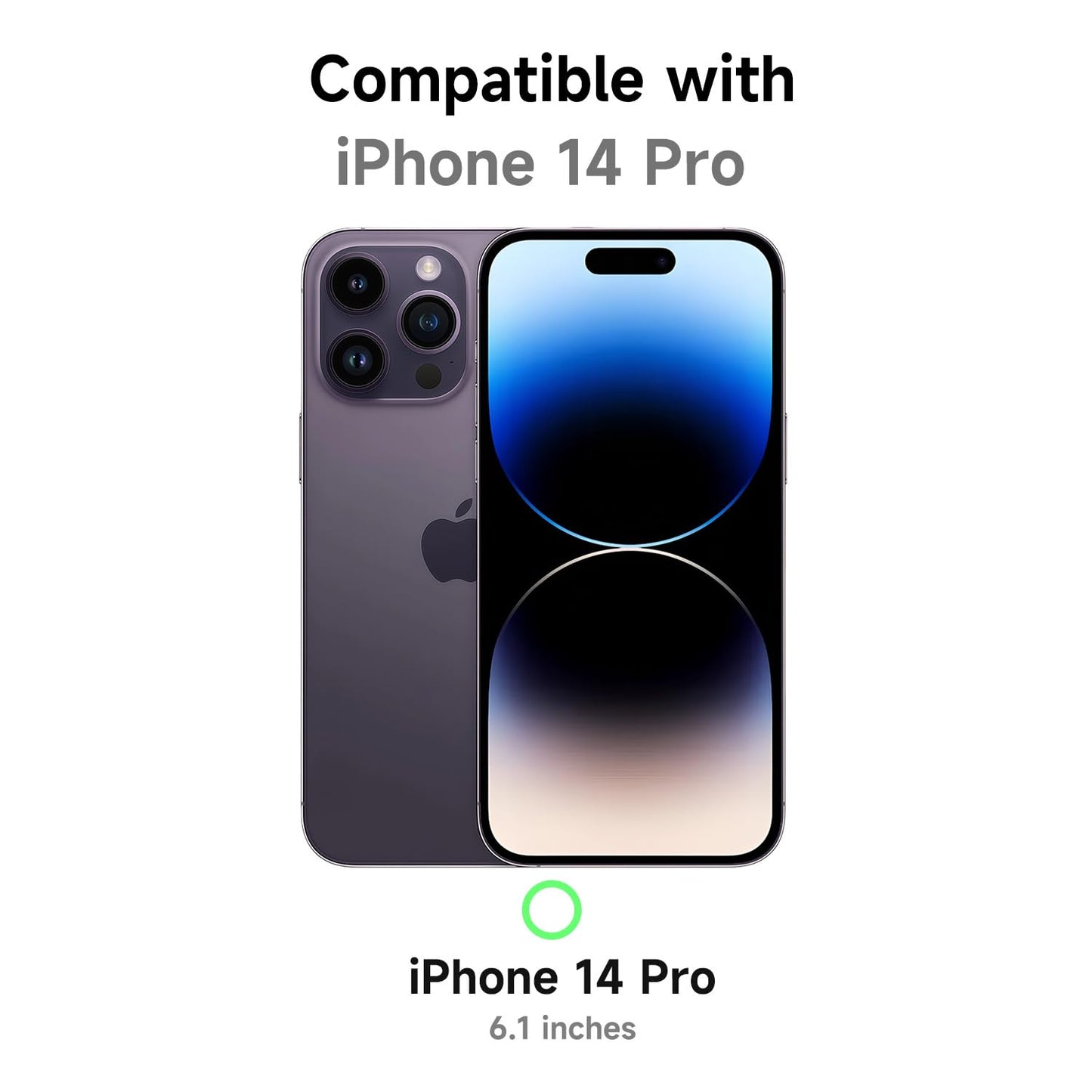 LoeoeL for iPhone 14 Pro Case Clear, Transparent Hybrid 14 Pro Phone Case [Hard Plastic & Soft Silicone Bumper] Acrylic Non Yellowing Thin Slim