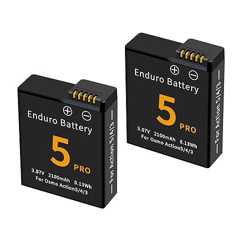 2 Pack For Osmo 360, Action 6, Action 5 Pro 4&3 Battery Compatible with DJI Osmo Action 6, Action 5 Pro Action 3 and Osmo Action 4 Cameras