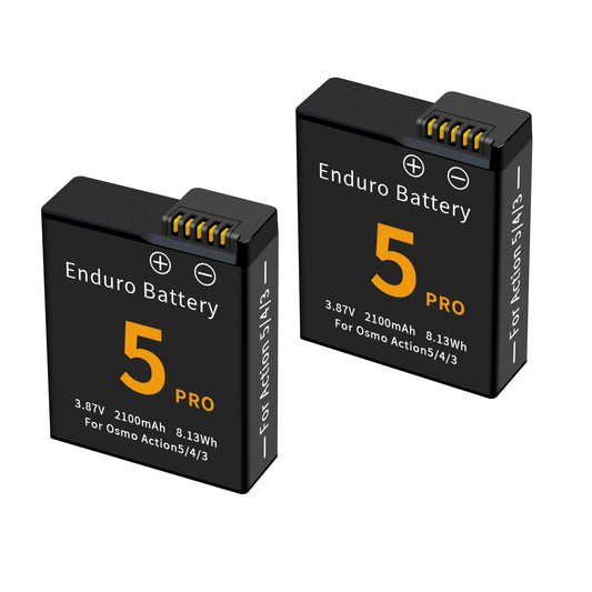2 Pack For Osmo 360, Action 6, Action 5 Pro 4&3 Battery Compatible with DJI Osmo Action 6, Action 5 Pro Action 3 and Osmo Action 4 Cameras