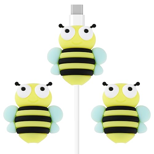 CAIRIAC Phone Charger Protector Cute Animal USB Charger Cable Protectors for Charger, Data Cable Protector Gifts Charger Cable Saver Charging Cable
