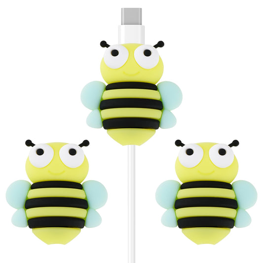 CAIRIAC Phone Charger Protector Cute Animal USB Charger Cable Protectors for Charger, Data Cable Protector Gifts Charger Cable Saver Charging Cable