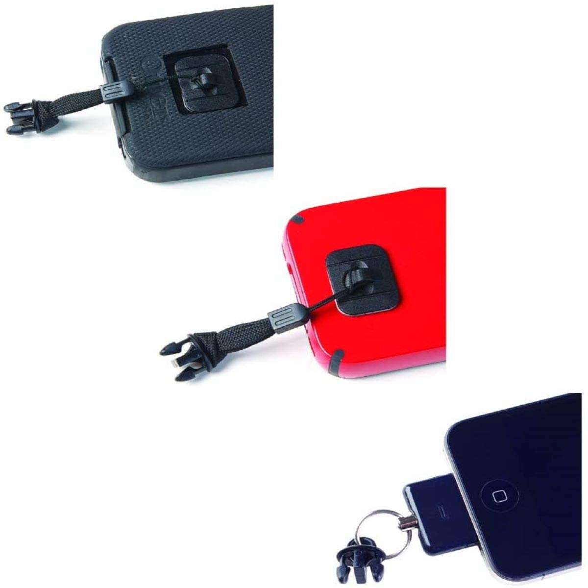 Gear Keeper Cell Phone Tether - Retractable Phone Strap With Adhesive Pad Eye Mount For Most Phone Cases - Ideal Cycling, Hiking Gear & Kayak