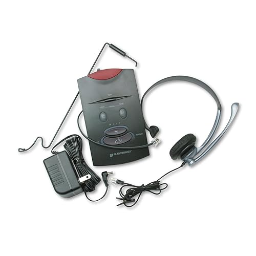 Plantronics TELEPHONE HEADSET SYSTEM S11 65148-11 , Black