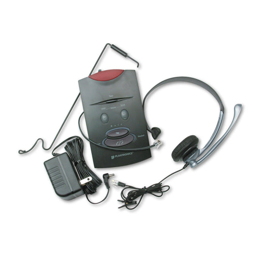 Plantronics TELEPHONE HEADSET SYSTEM S11 65148-11 , Black