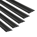 D-Line 6ft Linkable Floor Cord Cover/Cable Protector 5 Pack (30ft Total), Protect Cords and Prevent a Trip Hazard, 5 x 6ft Lengths, Cable Cavity