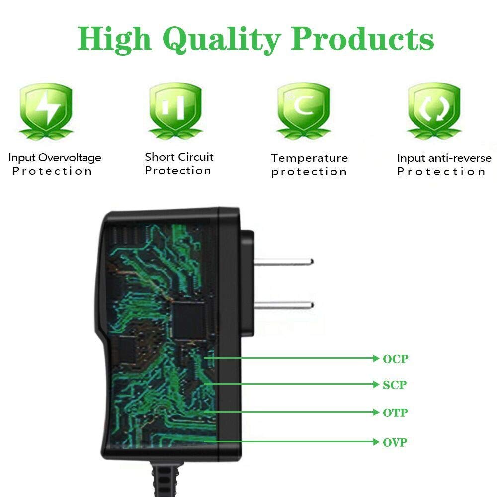 New AC DC Power Adaptor for Yealink T3, T29G, T46S, T46G & T48G IP Phones 5-Volt 2-amp