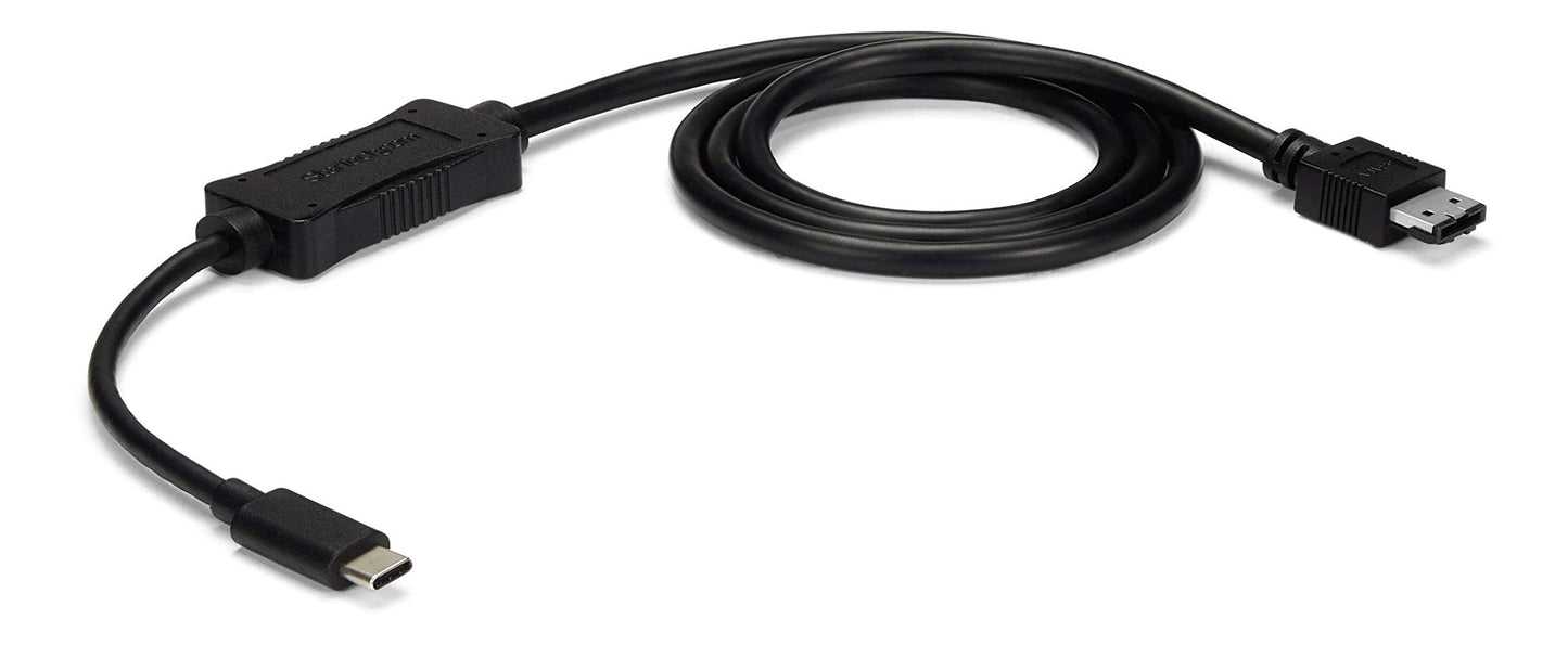 StarTech.com USB C to eSATA Cable - 3 ft / 1m - 5Gbp - for HDD/SSD/ODD - External Hard Drive Adapter - USB 3.0 to eSATA Converter (USB3C2ESAT3)