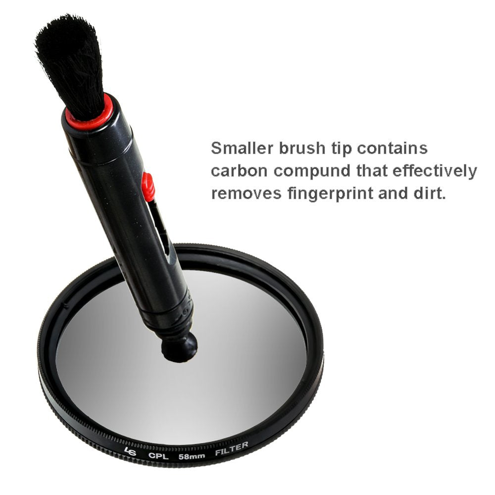 LS Photography Photo Camera Cleaning Pen Brush and Air Blower Cleaning Set for DSLR Cameras, Lens and Sensitive Electronics, LGG212