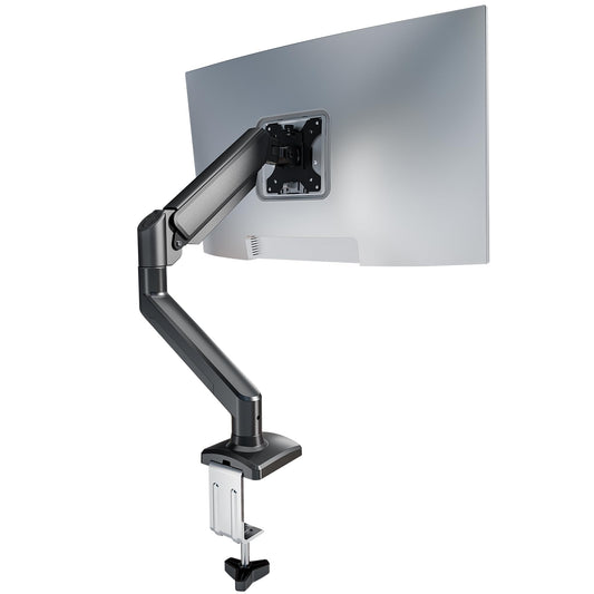 Single Monitor Arm Desk Mount?Gas Spring Monitors Arm for 17-32 inch Screens,Adjustable Computer Monitors Stand up to 4.4 to 19.8 lbs,Vesa Mount